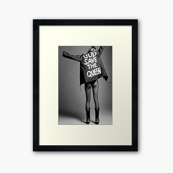 Item preview, Black Kate Moss God Save The Queen designed and sold by davidclaypol.