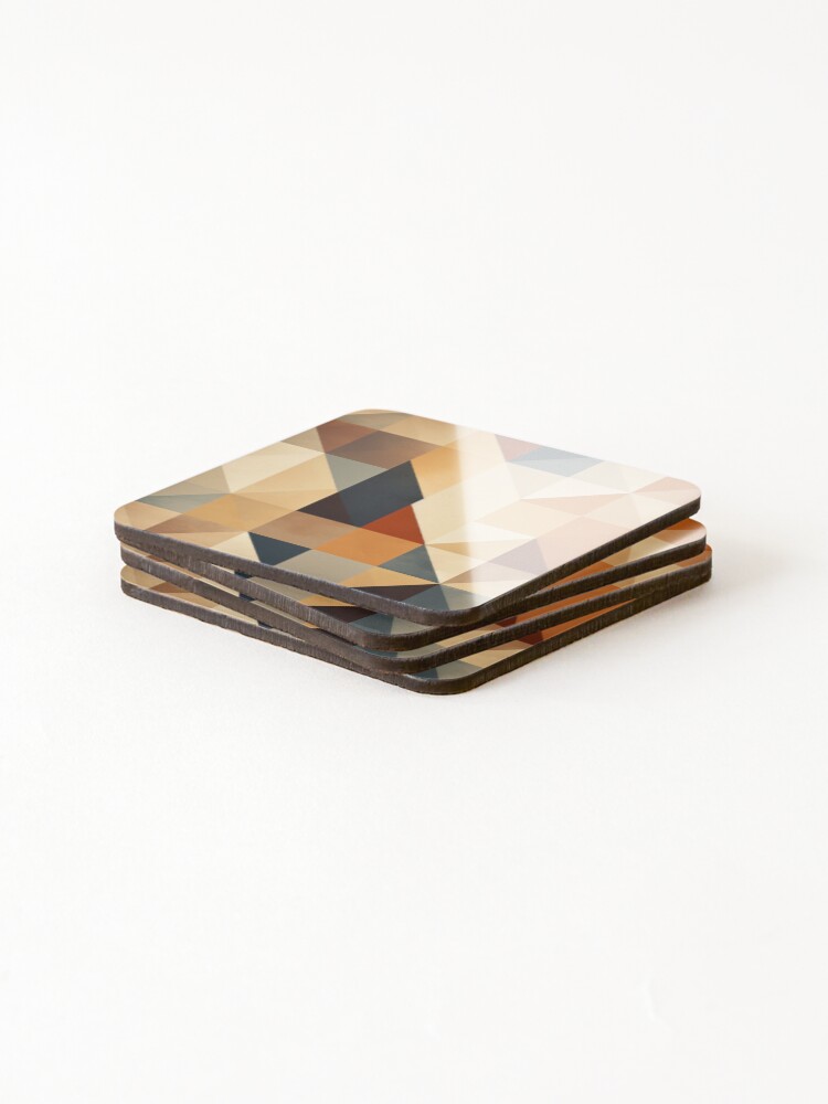 Thumbnail 4 of 5, Coasters (Set of 4), Geometric Harmony - Dynamic Pattern Design designed and sold by InTrendSick.
