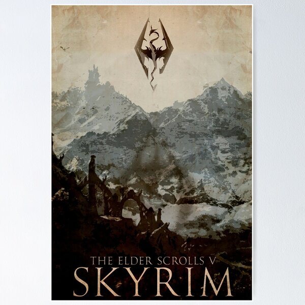 Vista previa del artículo con la obra «fantasía skyrim», diseñado y vendido por davidclaypol.