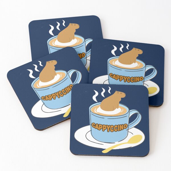Artikelvorschau, Cappyccino Capybara Kaffee Wortspiel entworfen und verkauft von haydenpo.