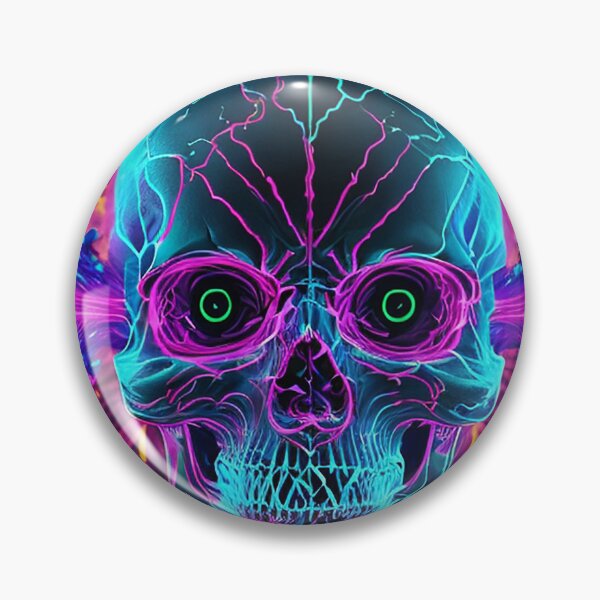 Artikelvorschau, Neon Skull Face! entworfen und verkauft von seunghus.
