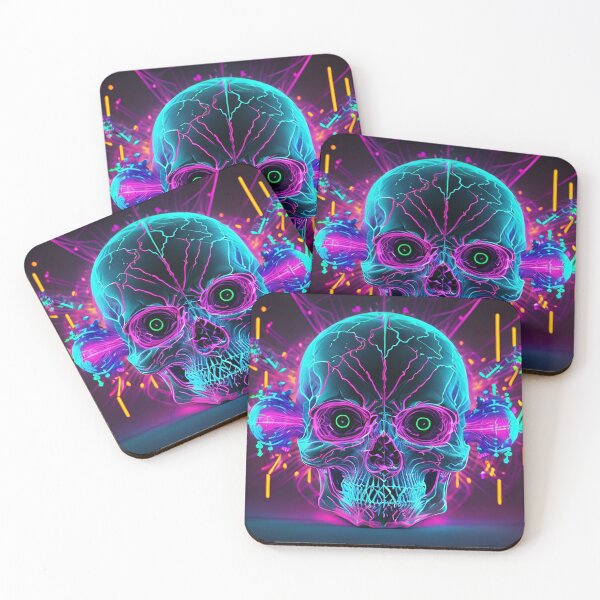 Artikelvorschau, Neon Skull Face! entworfen und verkauft von seunghus.