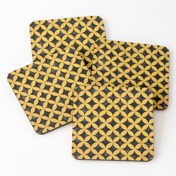 Artikelvorschau, Geometric Circle Pattern 01 - Golden entworfen und verkauft von Studio Grafiikka.