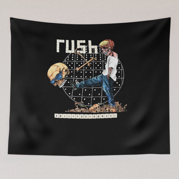 Item preview, RaRe 1991 rúsh rock band vintage rock concert tour t shirt MINT (M) 80s Band Pushead designed and sold by DesignerSmalb.