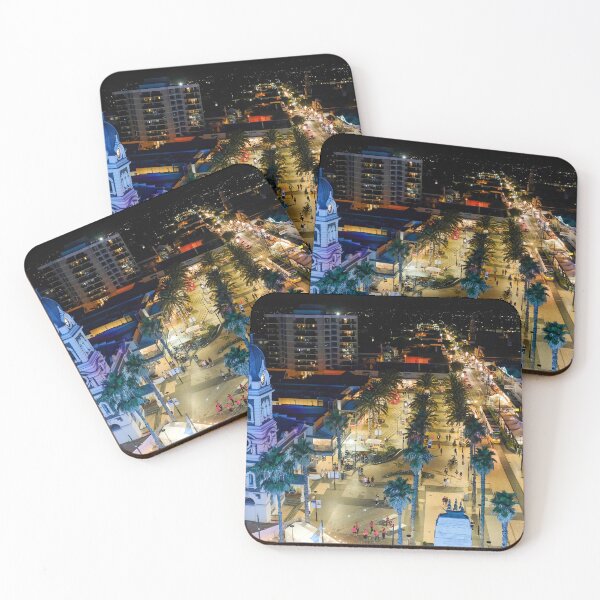 Item preview, Moseley Square Glenelg at Night designed and sold by Ray's Photos & Art.