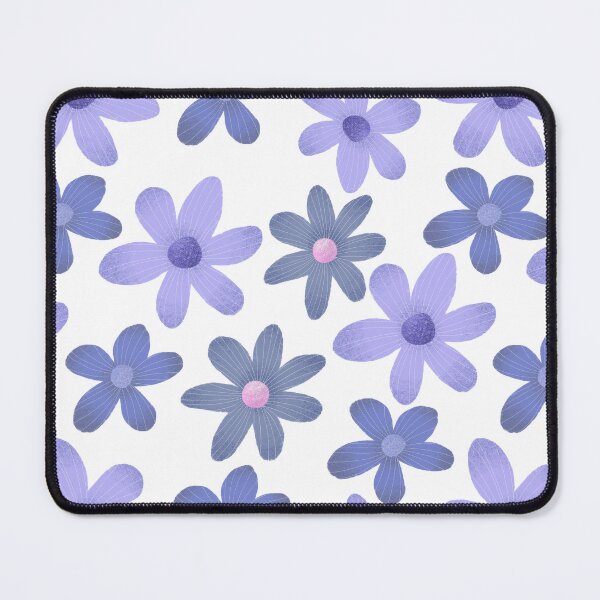 Item preview, Pretty blue floral print designed and sold by pinkyfish1010.