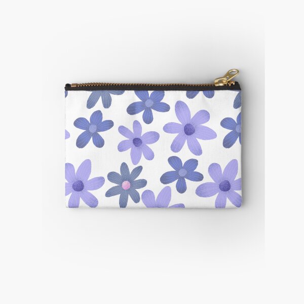 Item preview, Pretty blue floral print designed and sold by pinkyfish1010.