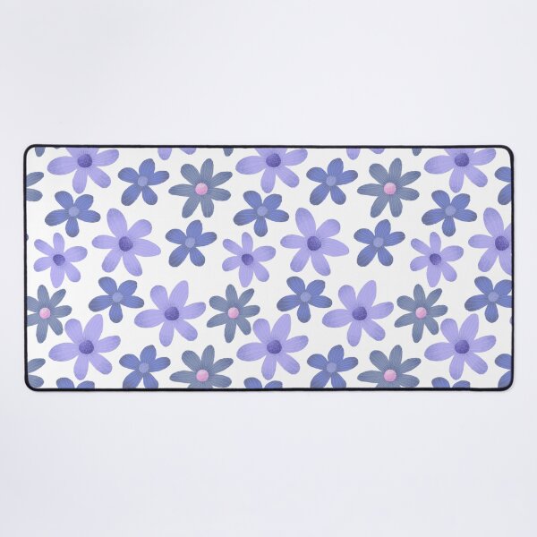 Item preview, Pretty blue floral print designed and sold by pinkyfish1010.