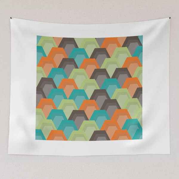 Artikelvorschau, Colorful Hexagonal Pattern - 1 entworfen und verkauft von Studio Grafiikka.