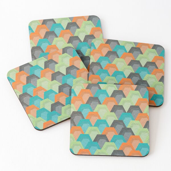 Artikelvorschau, Colorful Hexagonal Pattern - 2 entworfen und verkauft von Studio Grafiikka.