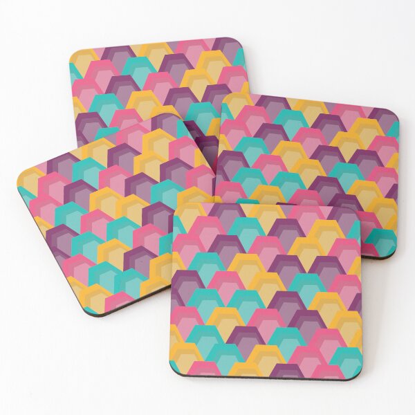 Item preview, Colorful Hexagonal Pattern - 4 designed and sold by Studio Grafiikka.