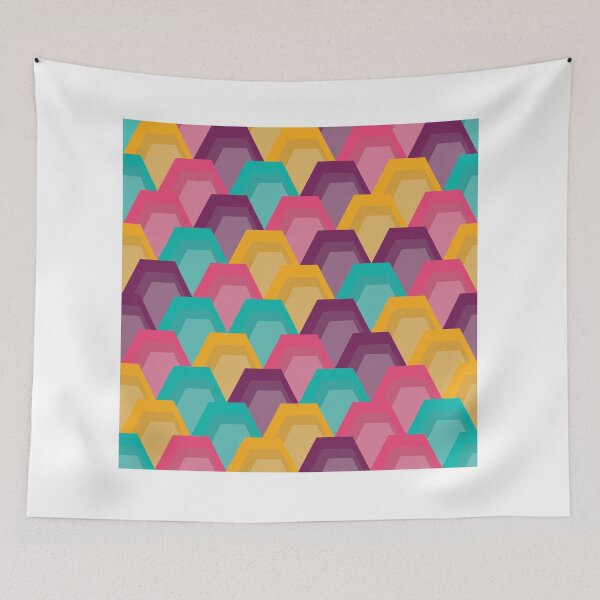 Item preview, Colorful Hexagonal Pattern - 4 designed and sold by Studio Grafiikka.