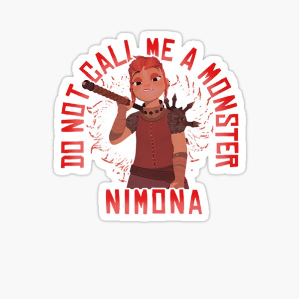 Item preview, Nimona Don't Call Me A Monster Hero Portrait  designed and sold by RussellWatson.