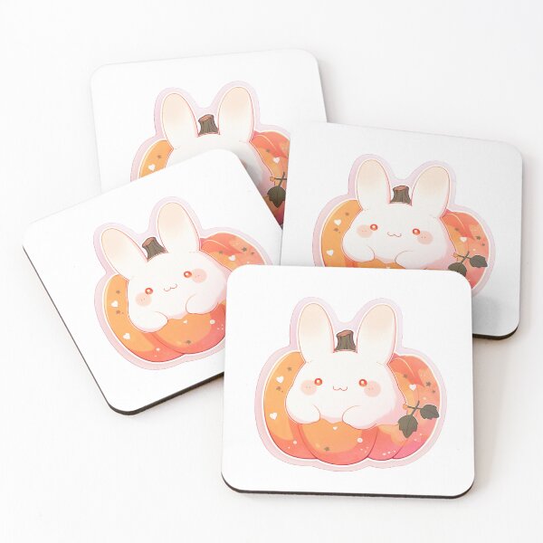 Item preview, Charming Kawaii Pumpkin Bunny: Delightful Festive Cuteness designed and sold by TheBakaAnime.