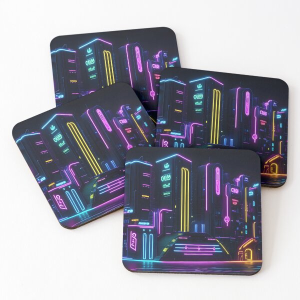 Item preview, Neon Light Modern City! designed and sold by seunghus.