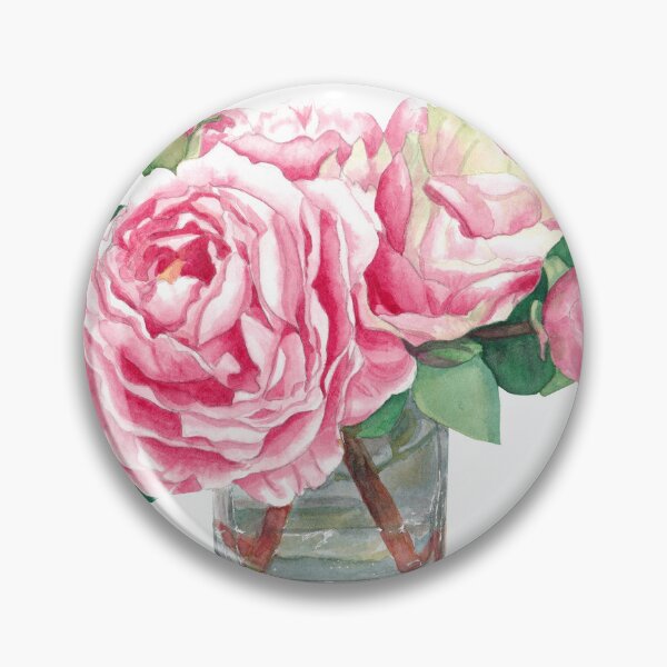 Item preview, Peony Flowers Watercolor Illustration designed and sold by SandaArtDesign.