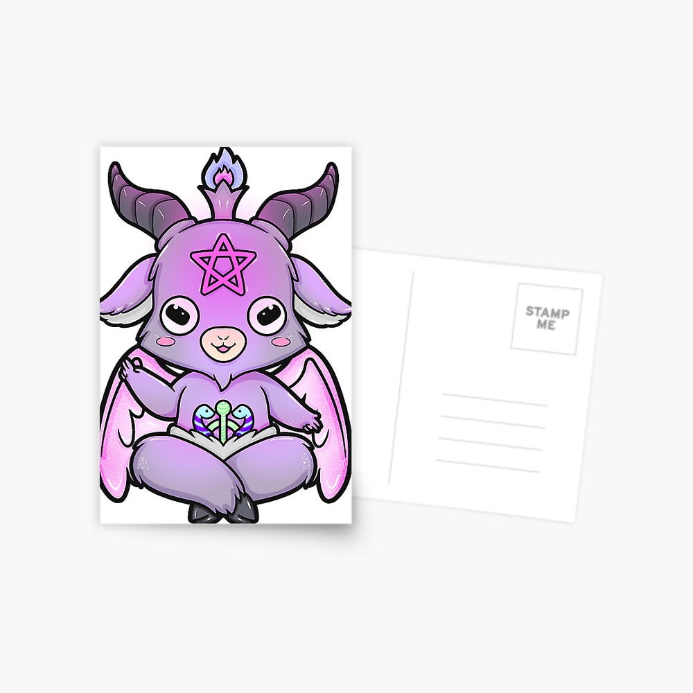 Pastel Goth Cute Creepy Baphomet Goat Kawaii Menhe' Beanie