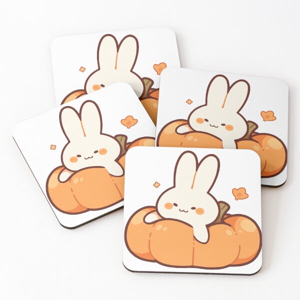 Item preview, Charming Kawaii Pumpkin Bunny: Delightful Festive Cuteness designed and sold by TheBakaAnime.