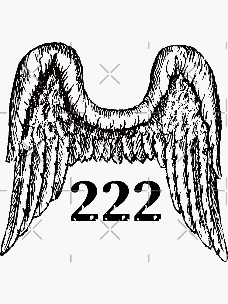 222 Angel Number Sticker – Shop Celestial