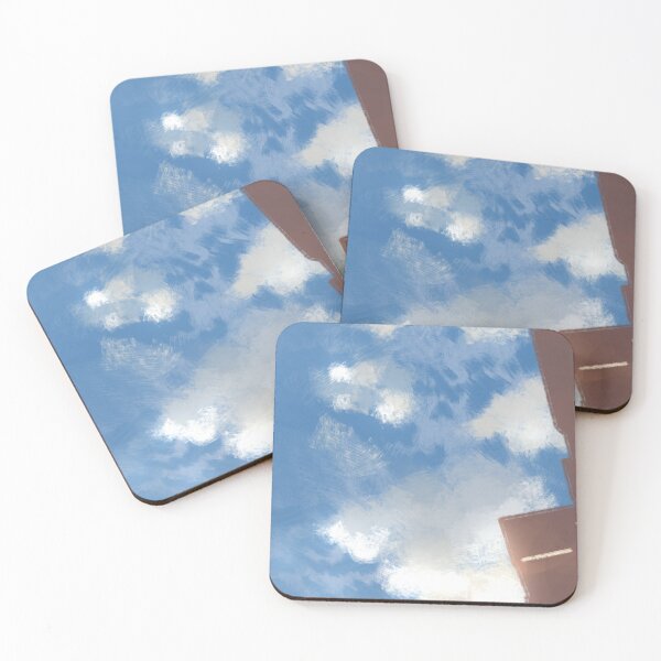 Item preview, Impressionism painting - Morning sky from the shade of buildings designed and sold by tshuki.