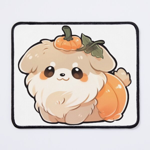 Item preview, Pumpkin Puppy: Cute and Playful Festive Delight designed and sold by TheBakaAnime.