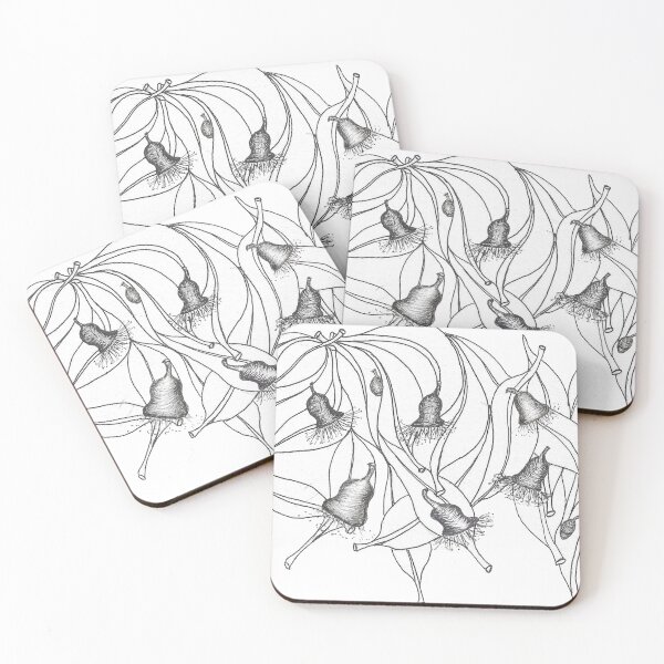 Item preview, Gum leaves & Gumnuts monochrome designed and sold by davidfraser.