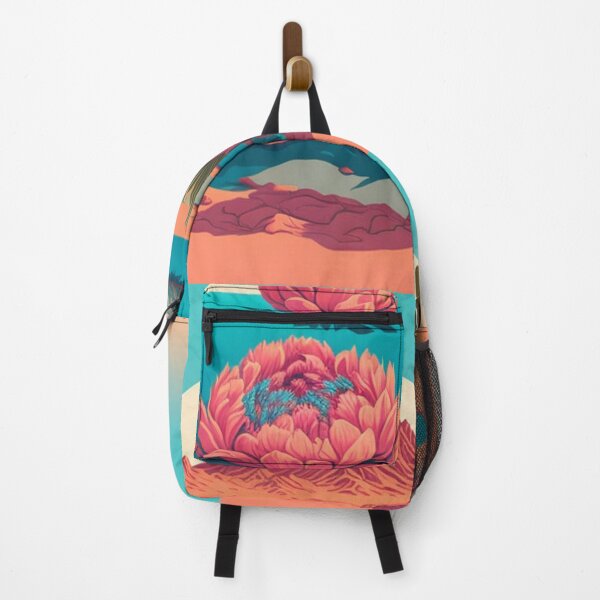 Item preview, Peony in a pond with mountains landscape vector illustration flat style design designed and sold by Meena-tta.