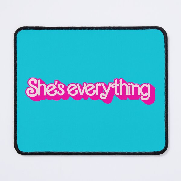 Item preview, "She's everything" Barbenheimer couples shirt (she/her/hers) designed and sold by fanwearsupply.