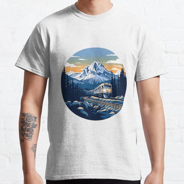 Mountains are calling oversized graphic tee vintage gold