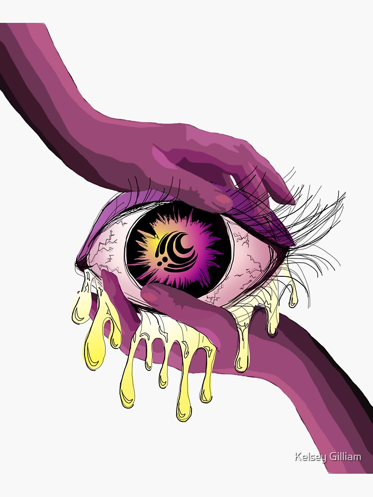 Thumbnail 3 von 3, Sticker, Bassnectar EDM Augenkunst designt und verkauft von dumblewhcre.