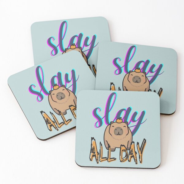 Item preview, Funny Capybara Slay All Day designed and sold by artbybiyan.