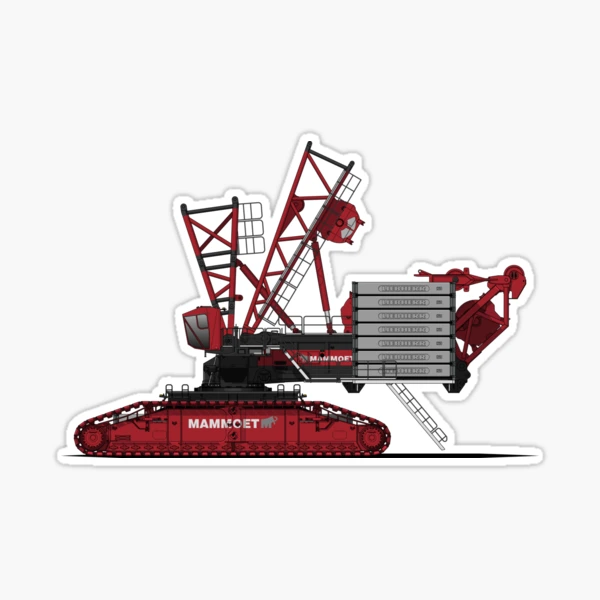 Crawler Crane 15 Sticker for Sale by Heavy Machinery