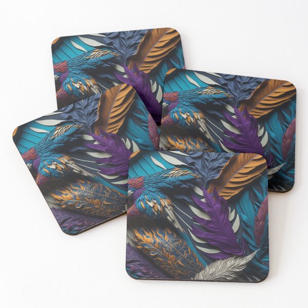 Item preview, Collage of feathers designed and sold by likbatonboot.