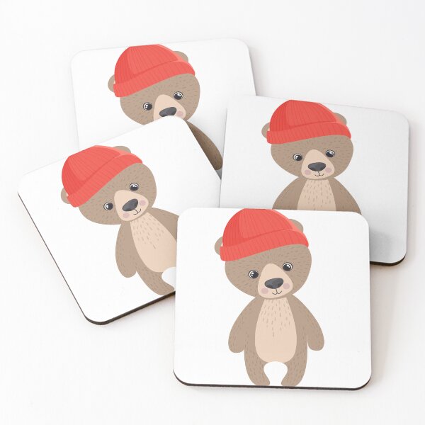 Item preview, Cute animals bear with red hat designed and sold by GSJGROUP.