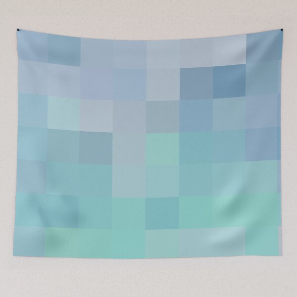 Item preview, Coastal Style Abstract Ocean Colors Mosaic Squares 1 of 4 designed and sold by Beachy.