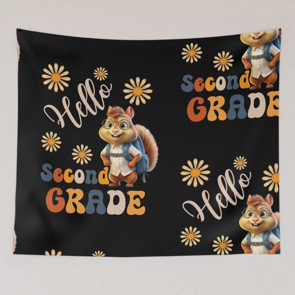 Item preview, Hello Second Grade  - Cute Squirrel Pupil, Teach Love Inspire, Back To School, Teacher Tee, Teacher Appreciation Tee, 1st day of school designed and sold by PupilLove.