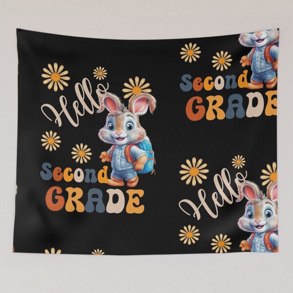 Item preview, Hello Second Grade  - Cute Rabbit Pupil, Teach Love Inspire, Back To School, Teacher Tee, Teacher Appreciation Tee, 1st day of school designed and sold by PupilLove.