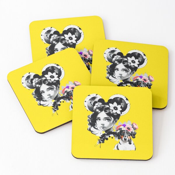 Aperçu de l'œuvre Minnie avec son chien Fifi créée et vendue par UllaSformat.
