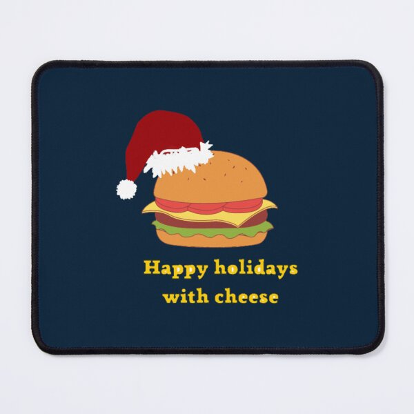 Item preview, happy holidays with cheese (1) designed and sold by shopbry2.