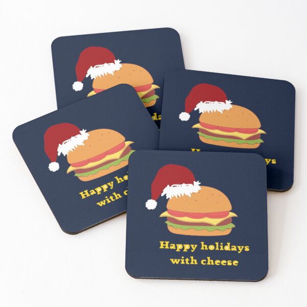 Item preview, happy holidays with cheese (1) designed and sold by shopbry2.