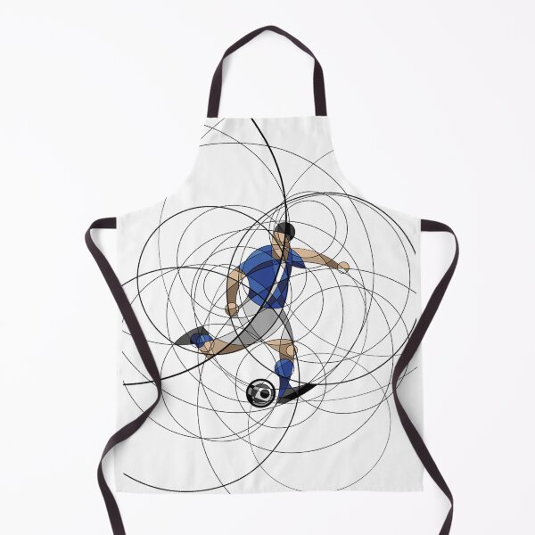 Item preview, Abstract soccer or football player with ball   designed and sold by LenorAufderhar.