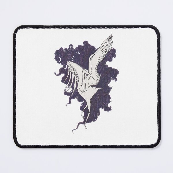 Item preview, Heron fights with black clouds/dark sides  designed and sold by Arte-Vivo.