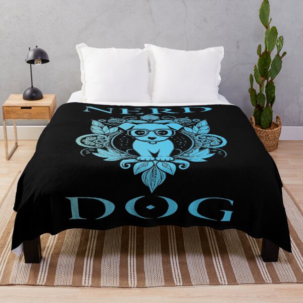 Item preview, Nerd Dog - Light Blue designed and sold by Soulemotion.