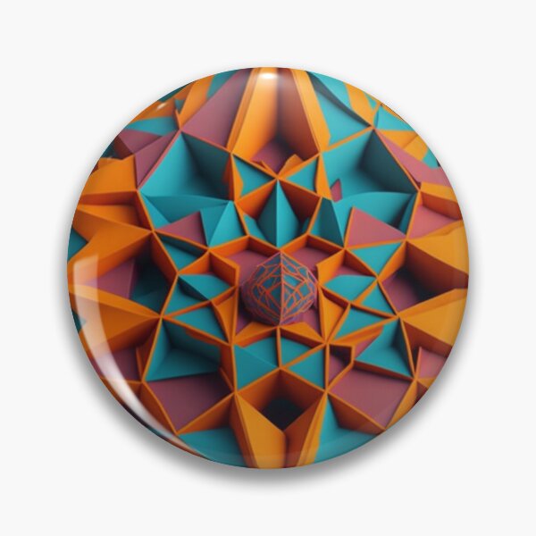 Item preview, Vibrant geometric patterns in 3D designed and sold by likbatonboot.