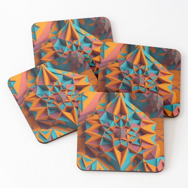 Item preview, Vibrant geometric patterns in 3D designed and sold by likbatonboot.