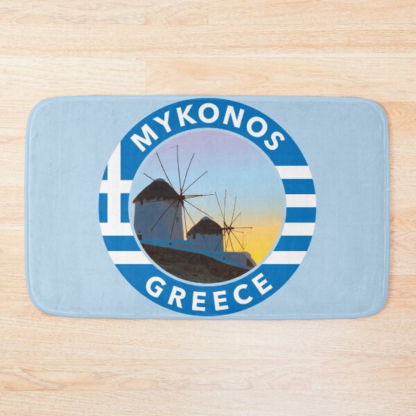 Item preview, Mykonos, Greece Round Emblem designed and sold by travelwitheric.