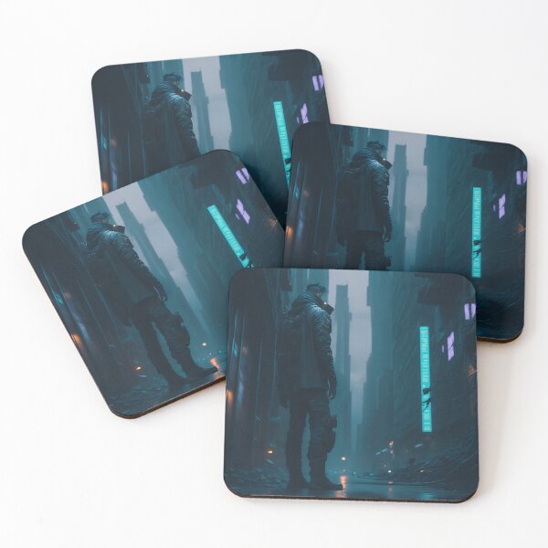 Item preview, Post Apocalyptic City with Cyberpunk men designed and sold by Matthew Nikolaj.