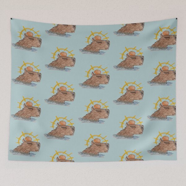 Item preview, Capybara Orange chill time designed and sold by Thaiglasses96.