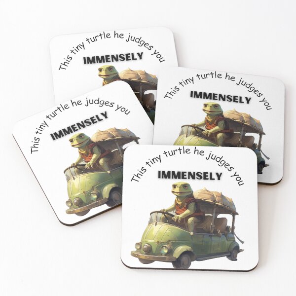 Item preview, This tiny turtle he judges you immensely  designed and sold by Socool101.