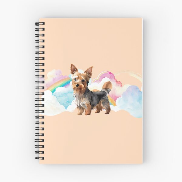 Item preview, Whimsical Australian Terrier Puppy: Rainbow Delight designed and sold by arumfaerie.